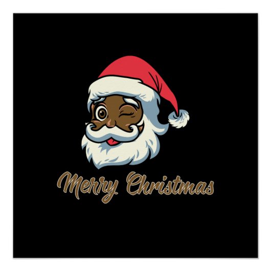 クリスマスギフトサンタメリークリスマス ポスター (正面)