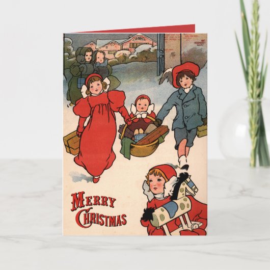 クリスマスギフトシャルルロビンソンヴィンテージホリデー シーズンカード (正面)