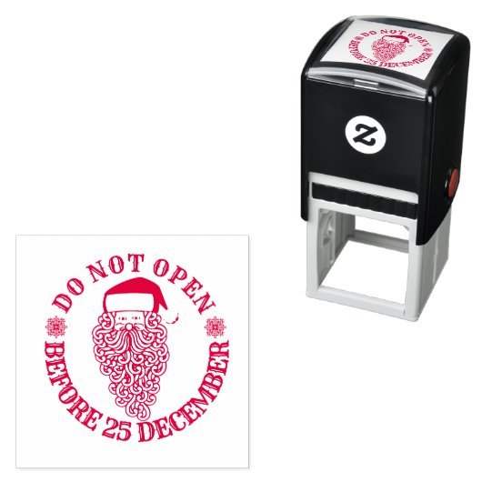 クリスマスギフトシール |クリスマスの日まで開かない セルフインキングスタンプ (インサイチュ)