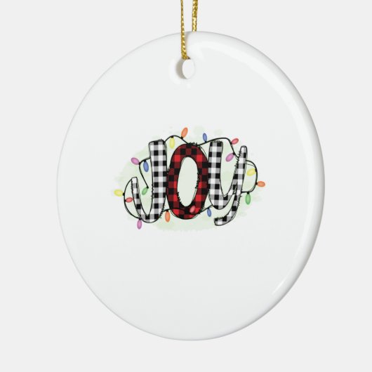 クリスマスギフトジョイクリスマス セラミックオーナメント (左)