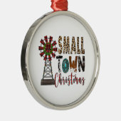 クリスマスギフトスモールタウンクリスマス メタルオーナメント (右)