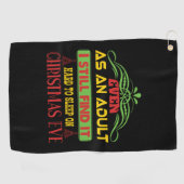 クリスマスギフトスリープオンクリスマスイブ ゴルフタオル (横)