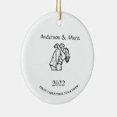 クリスマスギフトセラミックオーナメント セラミックオーナメント (右)