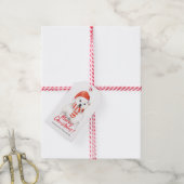 クリスマスギフトタグかわいいホッキョクグマ ギフトタグ (より糸付き)