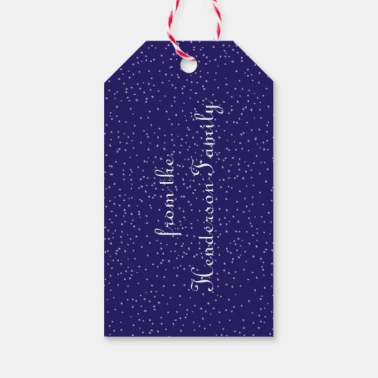 クリスマスギフトタグの前の夜 ギフトタグ (裏面)