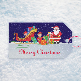 クリスマスギフトタグの前の夜 ギフトタグ