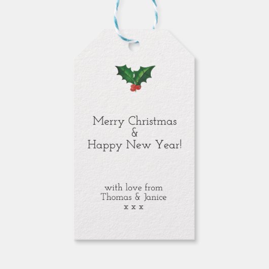 クリスマスギフトタグは今シーズンすてきだ ギフトタグ (裏面)