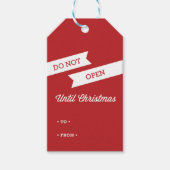 クリスマスギフトタグまで開かない ギフトタグ (正面)