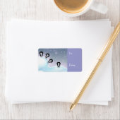 クリスマスギフトタグを持つおもしろい ラベル (インサイチュ)