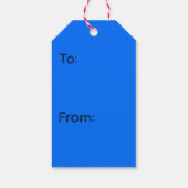 クリスマスギフトタグエンジェルズブルーハート ギフトタグ (裏面)