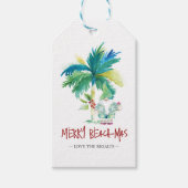クリスマスギフトタグキュートビーチマス ギフトタグ (正面)