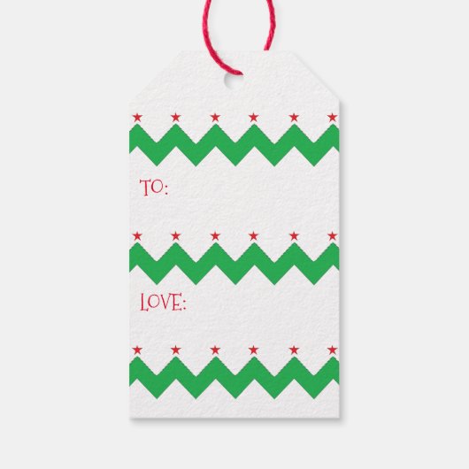 クリスマスギフトタグクリスマスツリー ギフトタグ (裏面)