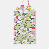 クリスマスギフトタグサメの魚 ギフトタグ (正面)