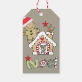 クリスマスギフトタグジンジャーブレッドマンノエル ギフトタグ (正面)