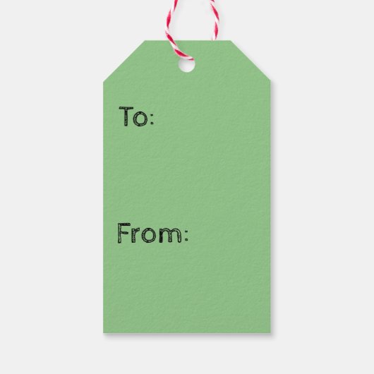 クリスマスギフトタグテディベアストライプ ギフトタグ (裏面)