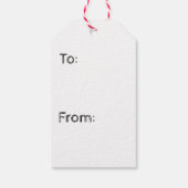 クリスマスギフトタグブルースターズ ギフトタグ (裏面)