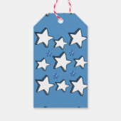 クリスマスギフトタグホワイトスター ギフトタグ (正面)