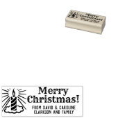 クリスマスギフトタグメッセージを自分で印刷 ラバースタンプ (押印)