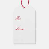 クリスマスギフトタグレッド、グリーン、ゴールド ギフトタグ (裏面)