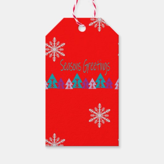 クリスマスギフトタグ季節のごあいさつ ギフトタグ (正面)