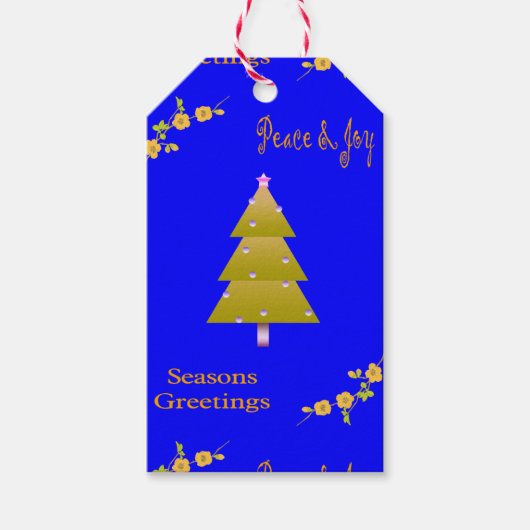 クリスマスギフトタグ季節のごあいさつJoy ギフトタグ (正面)