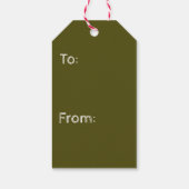 クリスマスギフトタグ金ゴールド天使 ギフトタグ (裏面)