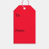 クリスマスギフトタグ雪だるま小妖精や小人 ギフトタグ (裏面)