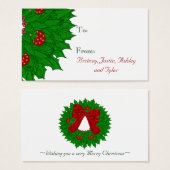 クリスマスギフトタグ (正面&裏面)