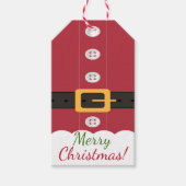 クリスマスギフトタグ |サンタクロース服 ギフトタグ (正面)