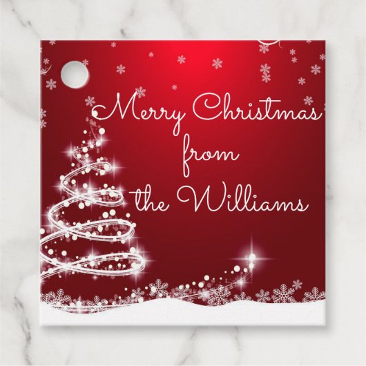 クリスマスギフトタグ フェイバータグ (正面)