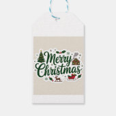 クリスマスギフトタグ – フェスティバルラッピングラベル ギフトタグ (裏面)