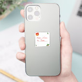 クリスマスギフトタグ プレゼント 名前 シール (スマートフォン)
