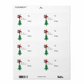 クリスマスギフトタグ ラベル (フルシート)