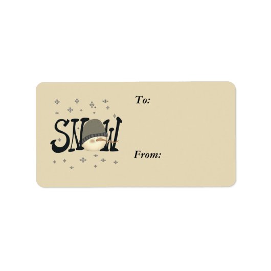 クリスマスギフトタグ ラベル (正面)