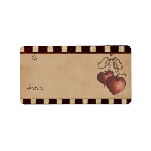 クリスマスギフトタグ ラベル (正面)