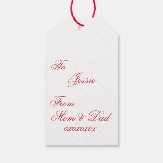 クリスマスギフトタグ – ランタン付き格言 ギフトタグ (裏面)