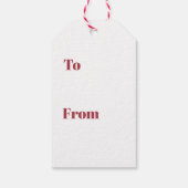 クリスマスギフトタグ – ヴィンテージクリスマス ギフトタグ (裏面)