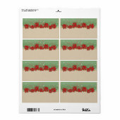 クリスマスギフトタグ – 大 ラベル (フルシート)