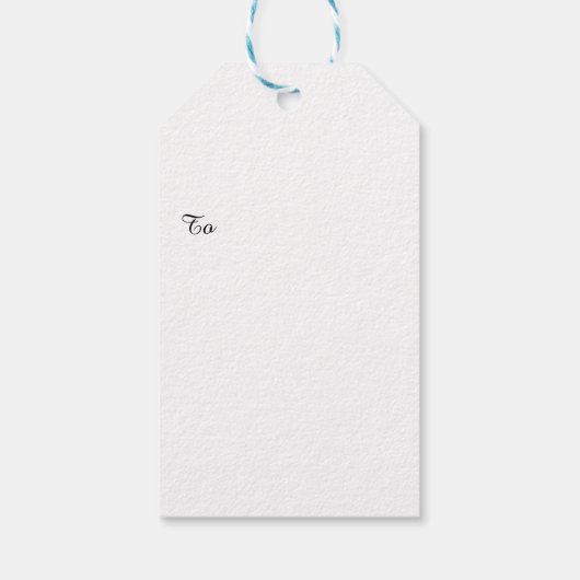 クリスマスギフトタグ – Rudolph赤い鼻とバウブル ギフトタグ (裏面)