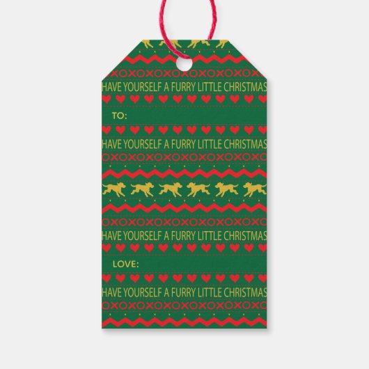 クリスマスギフトタグFURRYリトルクリスマス ギフトタグ (裏面)