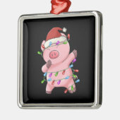クリスマスギフトダビングピグクリスマス メタルオーナメント (左)