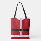 クリスマスギフトトートバッグサンタクロースおもしろい トートバッグ (裏面)