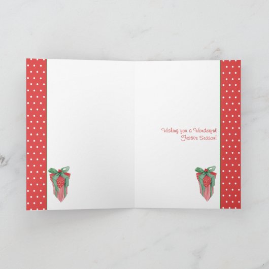 クリスマスギフトドットカード シーズンカード (内部)