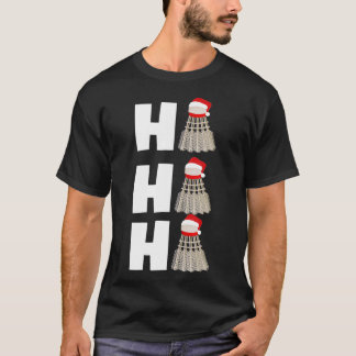 クリスマスギフトバドミントン選手コーチHo Ho Ho Bad Tシャツ