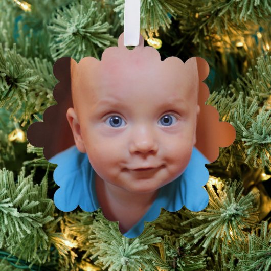 クリスマスギフトパーソナライズされた家族の写真 オーナメントカード (インサイチュ (木))