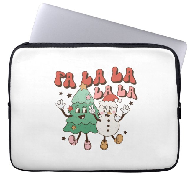 クリスマスギフトファララララ ラップトップスリーブ (正面)