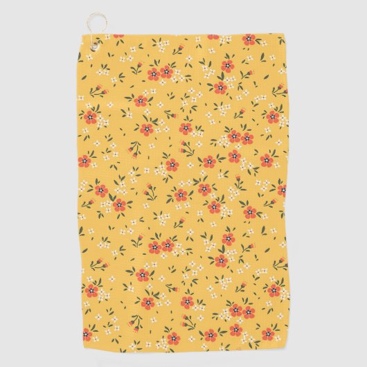 クリスマスギフトフローラとハーディ ゴルフタオル (正面)