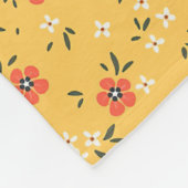 クリスマスギフトフローラとハーディ フリースブランケット (角)