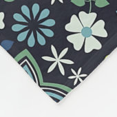 クリスマスギフトフローラ3Dウォールアート フリースブランケット (角)