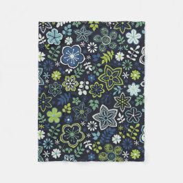 クリスマスギフトフローラ3Dウォールアート フリースブランケット